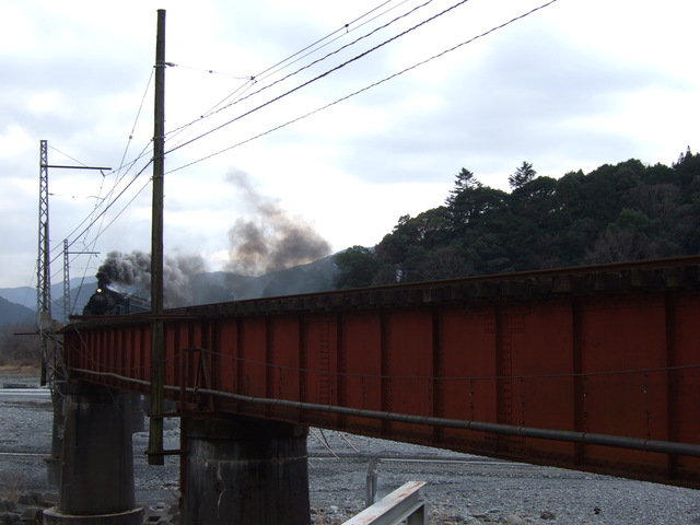 蒸気機関車(SL)のC10・第一橋梁の写真の写真