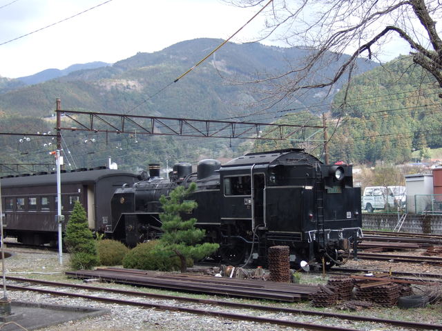 蒸気機関車(SL)のC11 190・のぺっとした感じのC11後方部の写真の写真