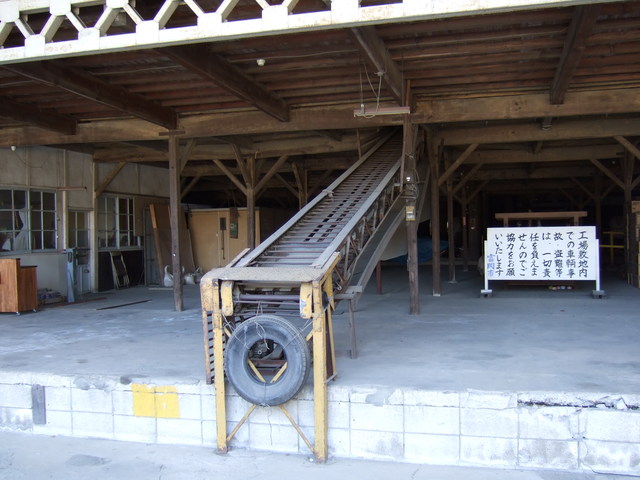 世界遺産暫定リスト・富岡製糸場と絹産業遺産群・ベルトコンベアーの写真の写真