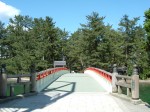 日本三景と特別名勝の丹波天橋立の回転橋