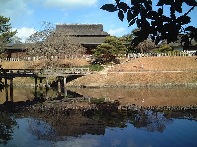 特別名勝の岡山後楽園の庭園５の写真の写真