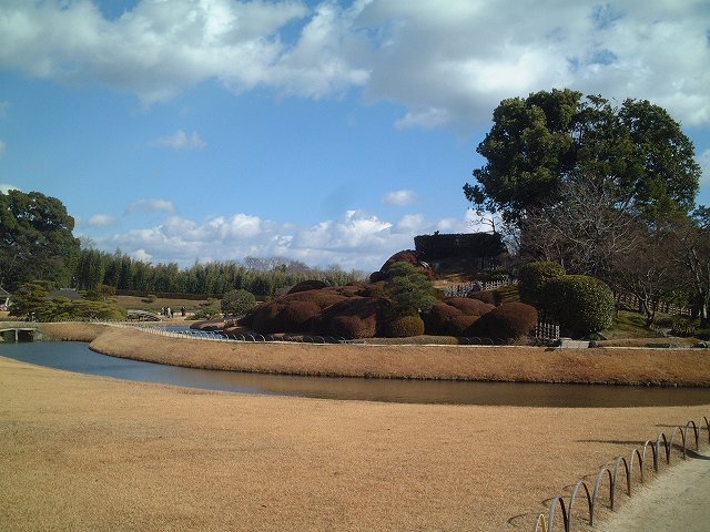 特別名勝の岡山後楽園の庭園７の写真の写真