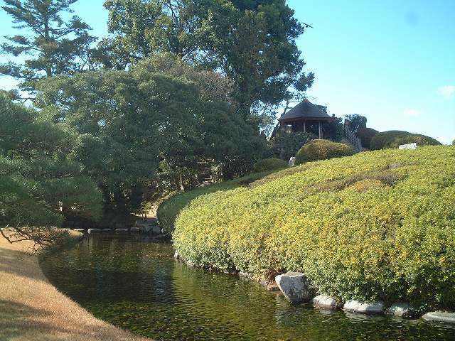 特別名勝の岡山後楽園の庭園１２の写真の写真