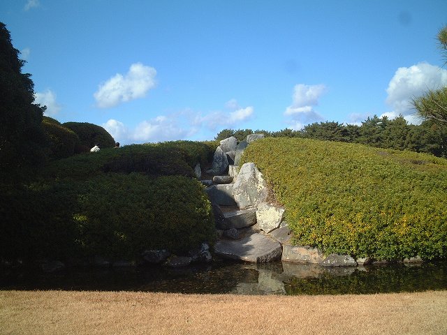 特別名勝の岡山後楽園の庭園１３の写真の写真