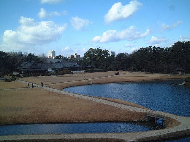 特別名勝の岡山後楽園の庭園１５の写真の写真