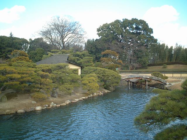 特別名勝の岡山後楽園の庭園１７の写真の写真