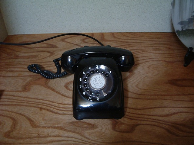 黒電話の写真の写真