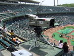 野球場・グリーンスタジアム・撮影用のテレビカメラ