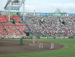 野球場・甲子園球場・広島東洋カープの練習風景