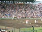 野球場・甲子園球場・広島東洋カープのランナーが出塁