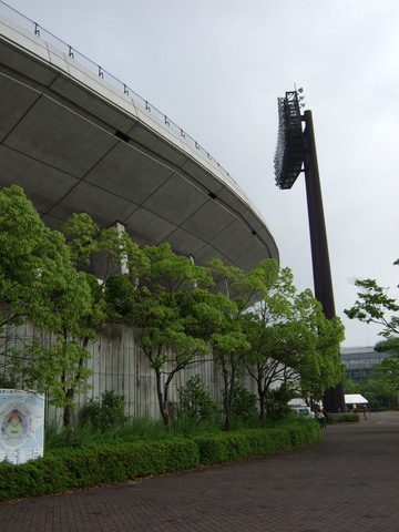 野球場・グリーンスタジアム・照明塔と球場の写真の写真