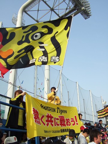 野球場・神宮球場・阪神の応援団の写真の写真