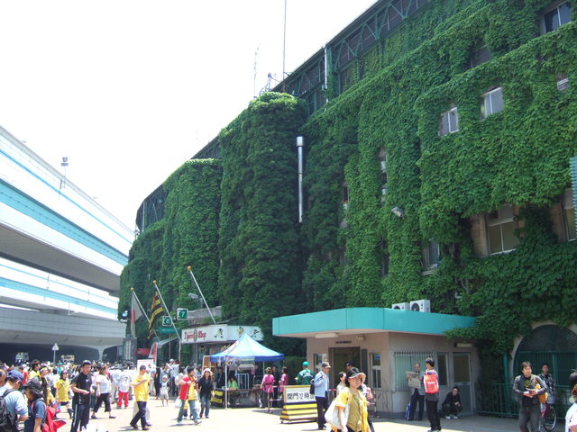 野球場・甲子園球場・阪神高速のすぐ隣にある阪神甲子園球場の写真の写真
