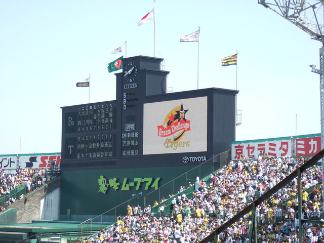 野球場・甲子園球場・オリックスブルーウェーブとの交流戦の写真の写真