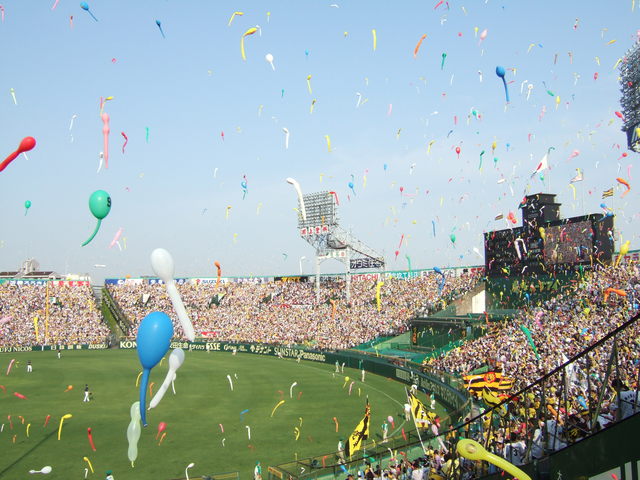野球場・甲子園球場・この瞬間が一番きれいの写真の写真