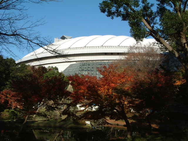 野球場・東京ドーム・小石川後楽園からみる東京ドームの写真の写真