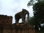 世界遺産・東メボン・象の彫刻