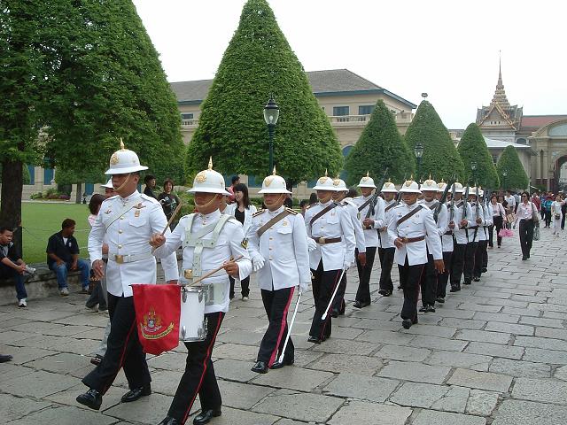 タイ王国・王宮・衛兵交替式の写真の写真