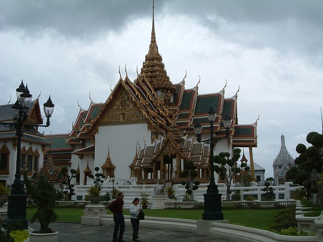 バンコク・王宮・ドゥチャクリー・マハ・プラサート宮殿の写真の写真
