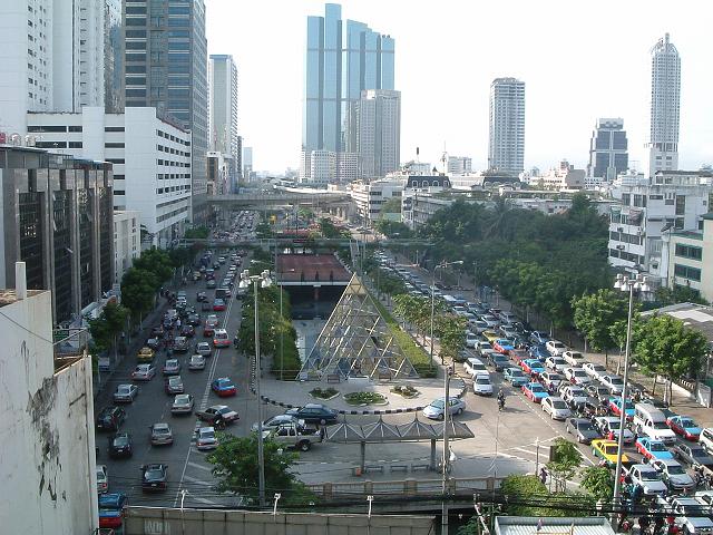 バンコク・万国名物の大渋滞の写真の写真