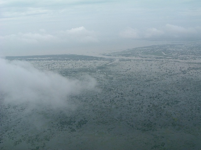 シェムリアップに到着する直前の景色の写真の写真