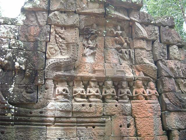 世界遺産・タ・ソム・彫刻の写真の写真