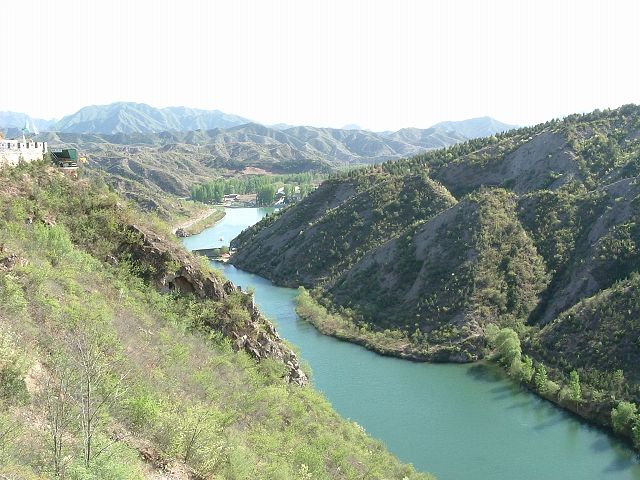万里の長城(司馬台)・川の写真の写真