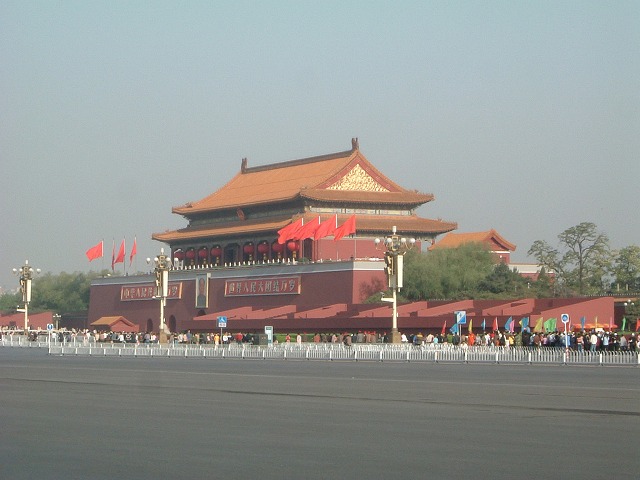 天安門の写真の写真