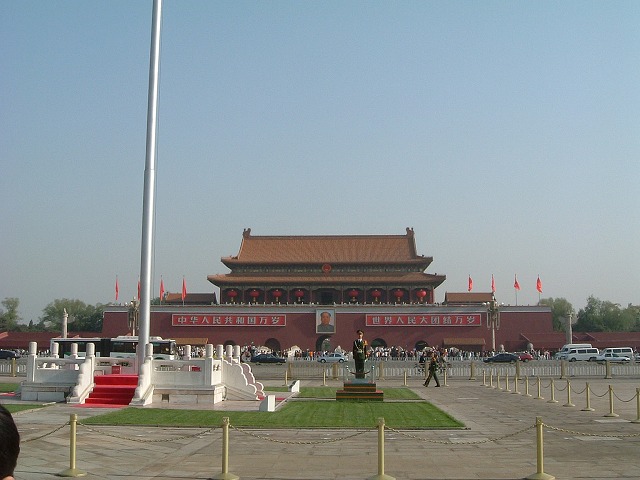 天安門前広場の写真の写真