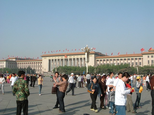 天安門前広場の写真の写真