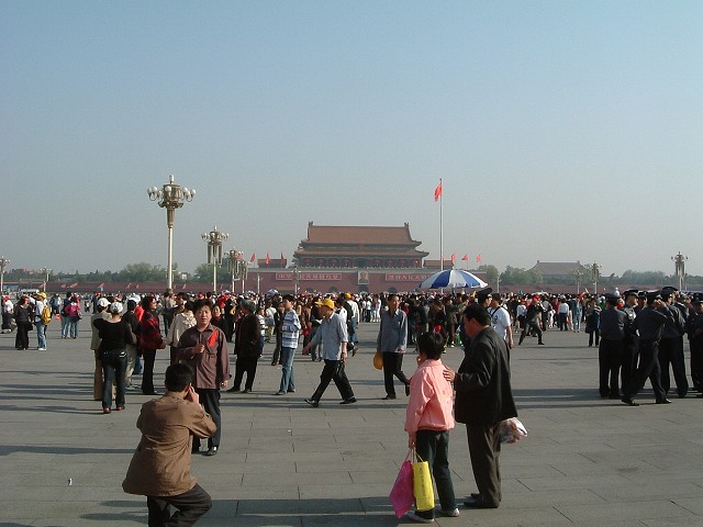 天安門前広場の写真の写真