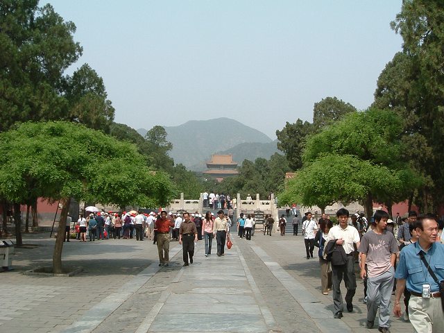 明十三陵・定陵の写真の写真