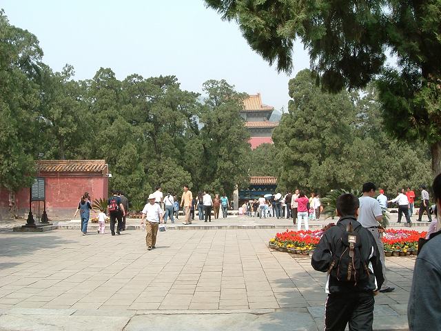 明十三陵・定陵の写真の写真