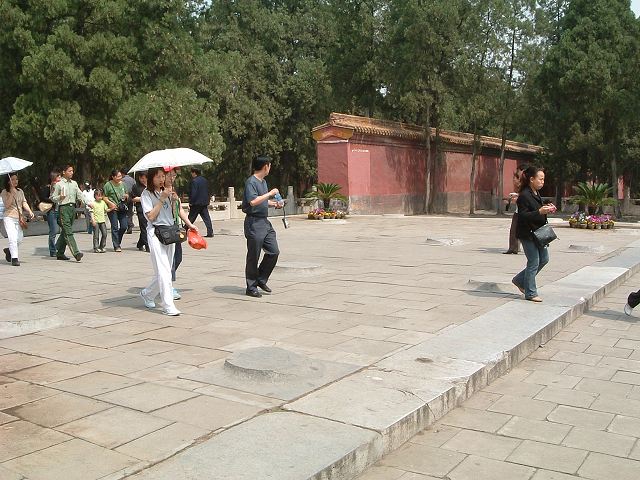 明十三陵・定陵の写真の写真