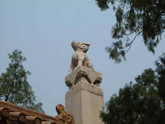 明十三陵・定陵の写真の写真