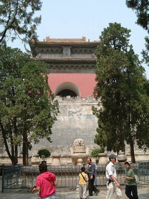 明十三陵・定陵の写真の写真