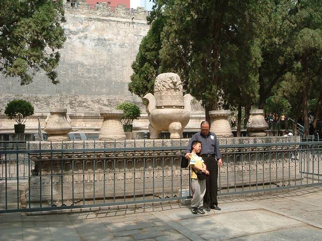 明十三陵・定陵の写真の写真