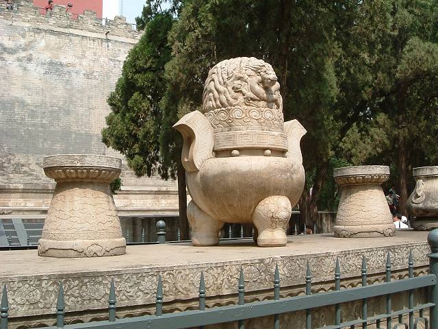 明十三陵・定陵の写真の写真