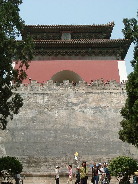 明十三陵・定陵の写真の写真