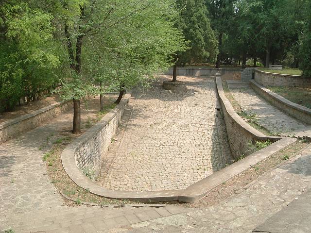 明十三陵・定陵の写真の写真