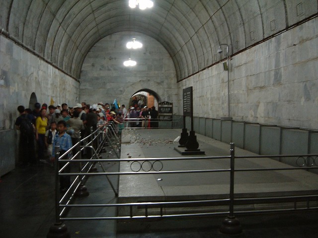 明十三陵・定陵の写真の写真