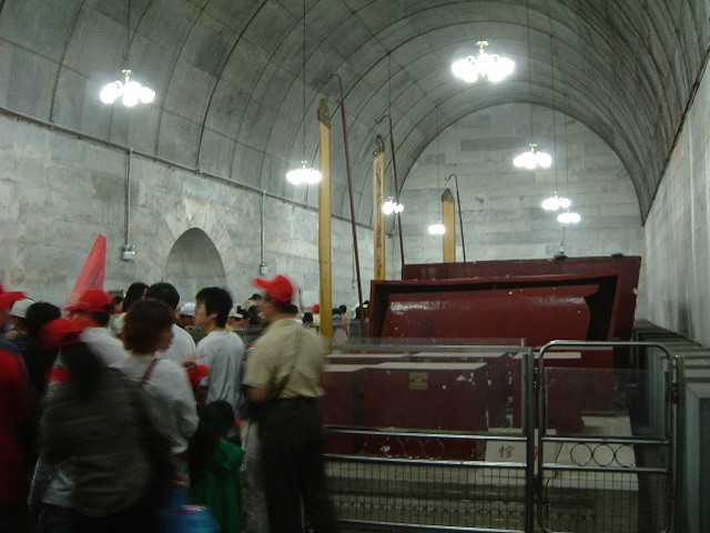 明十三陵・定陵の写真の写真