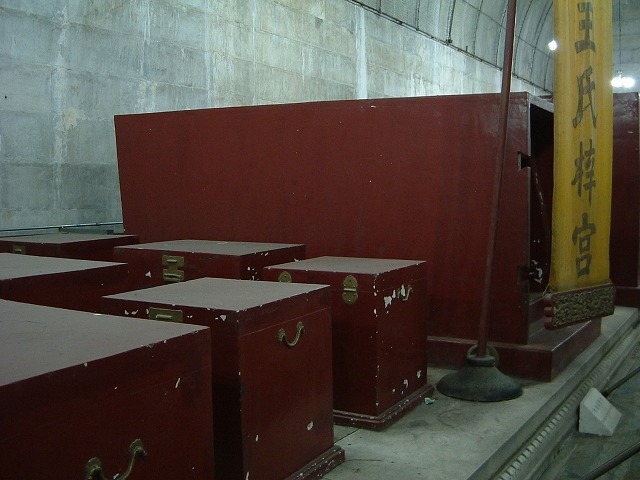 明十三陵・定陵の写真の写真