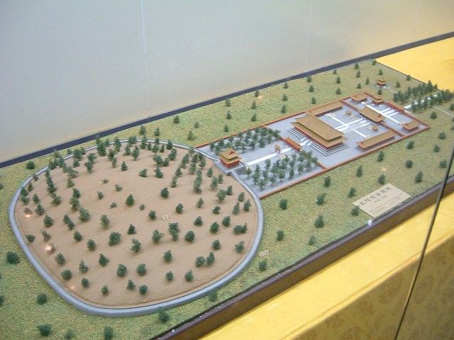 明十三陵・定陵・模型の写真の写真