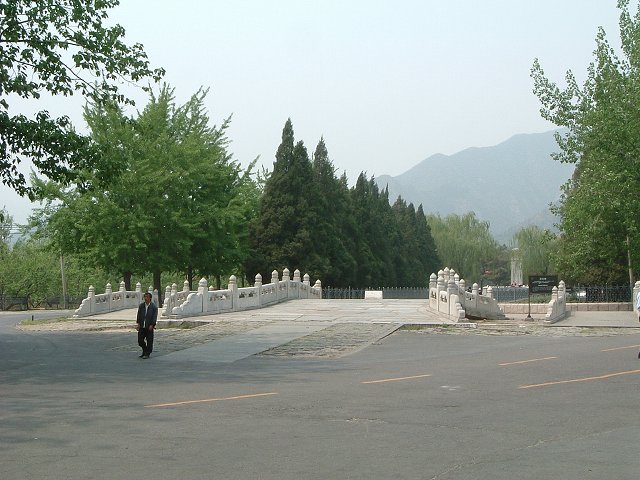 明十三陵・定陵の写真の写真