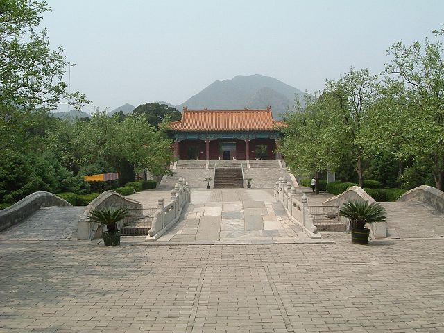 明十三陵・昭陵の写真の写真