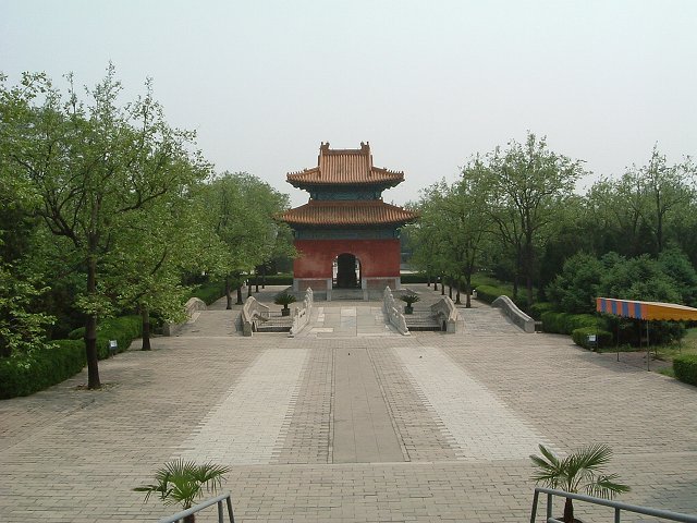 明十三陵・昭陵の写真の写真