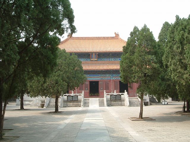 明十三陵・昭陵の写真の写真