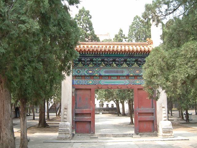 明十三陵・昭陵の写真の写真