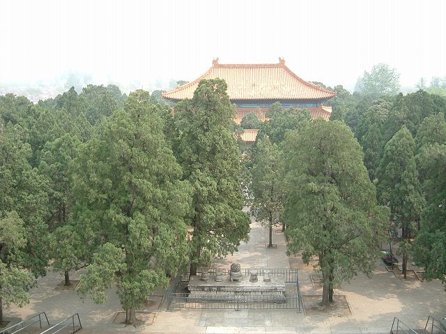 明十三陵・昭陵の写真の写真